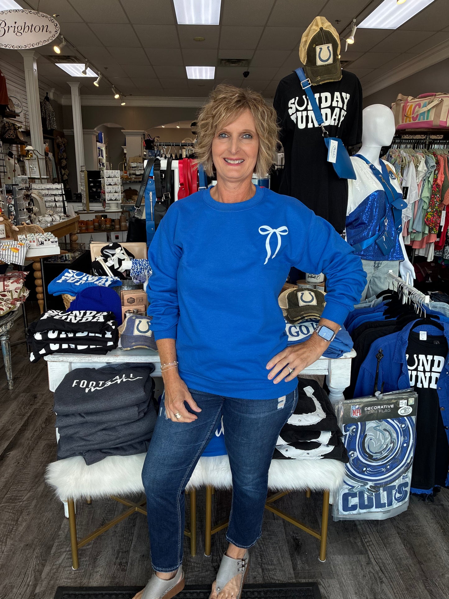 On Gamedays We Wear Blue- Royal Sweatshirt