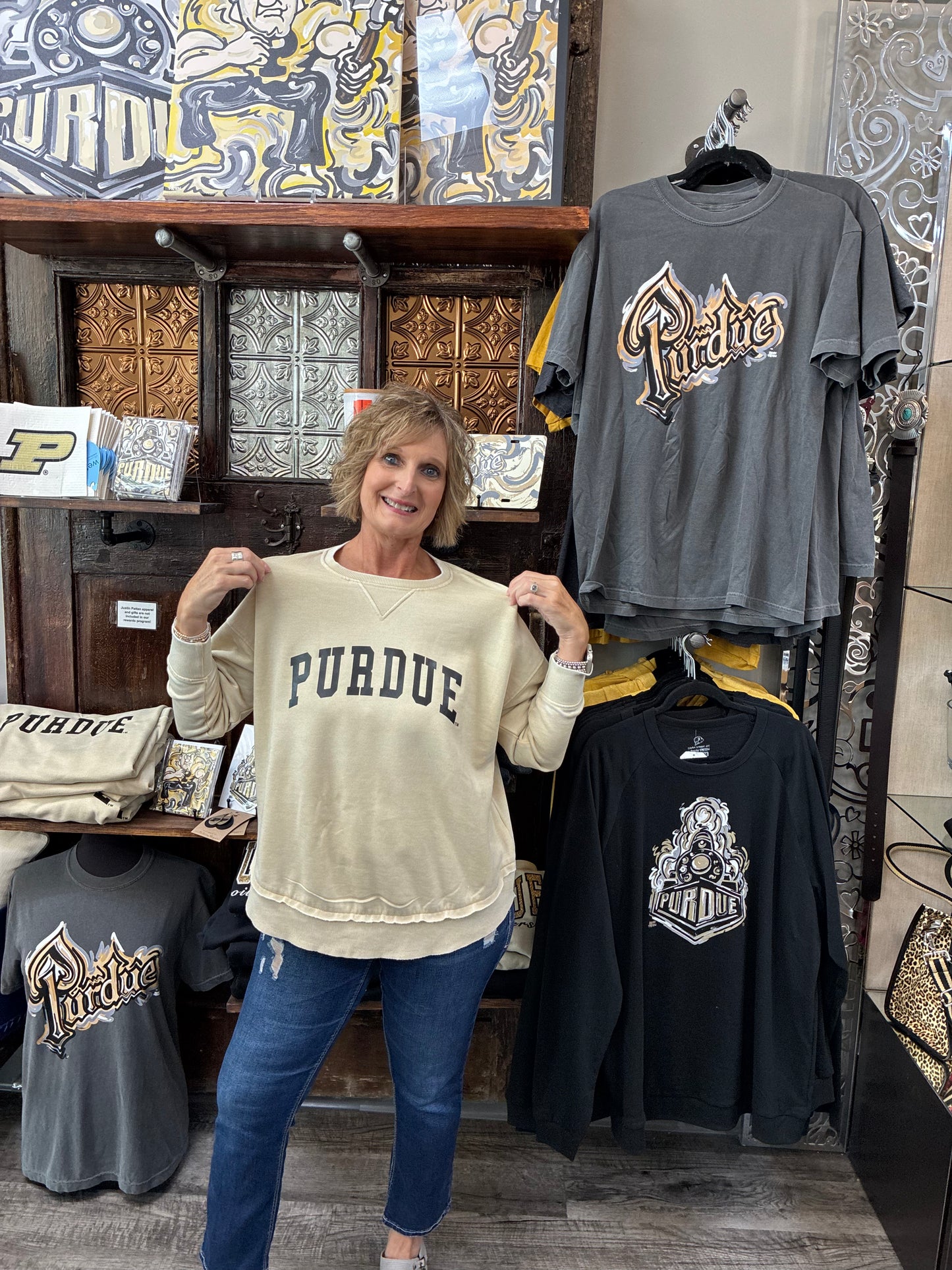 Purdue Oatmeal Pullover