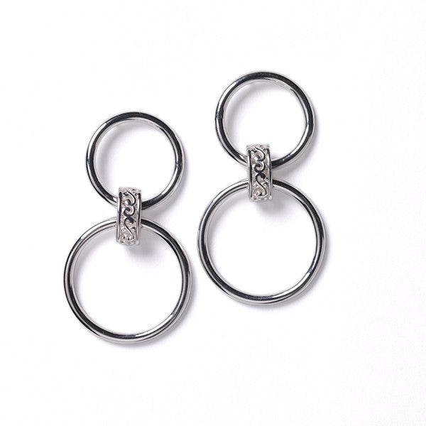 E606 Southern Gates Courtyard Scrolling Vine Double Hoop 44MM