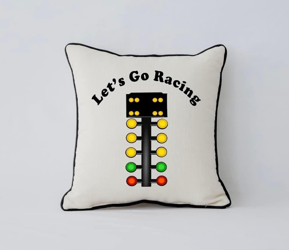 Drag Racing Pillow