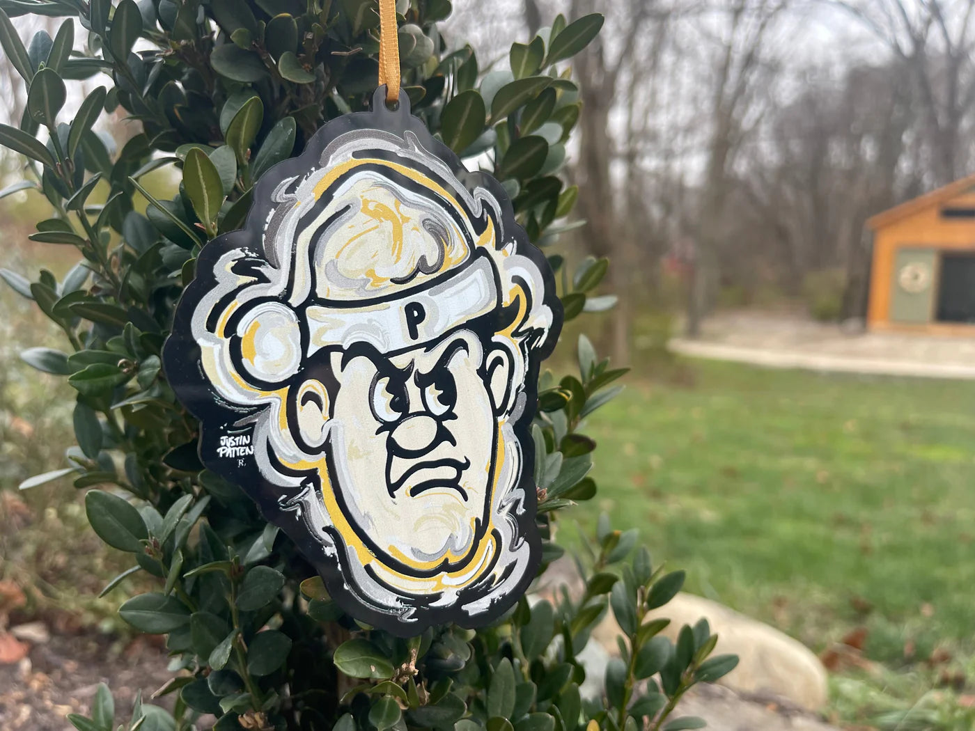 Purdue Pete Santa Hat Ornament