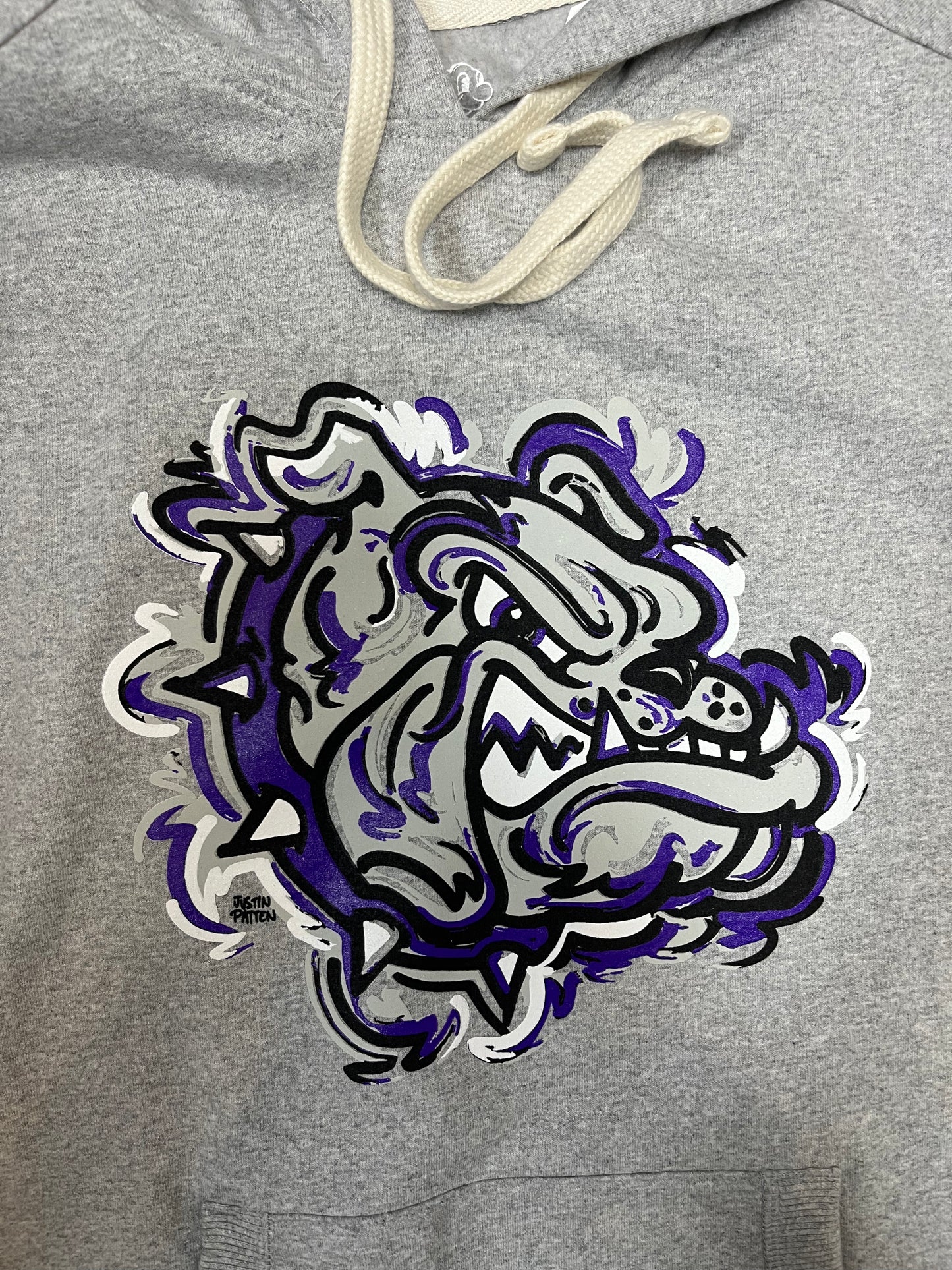 Justin Patten Brownsburg Grey Long Sleeve Hoodie