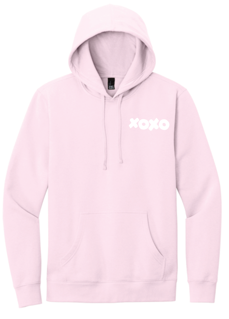LOVE Justin Patten Carnation Pink Mid Weight Hoodie