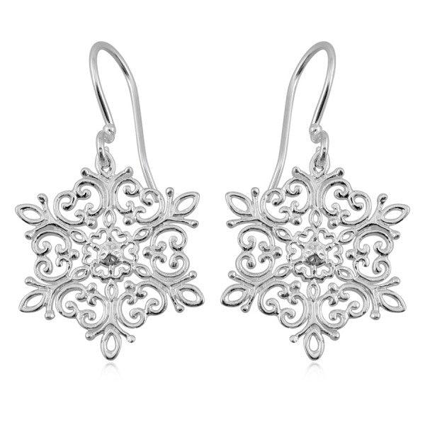 E486 Holiday Snowflake Earrings