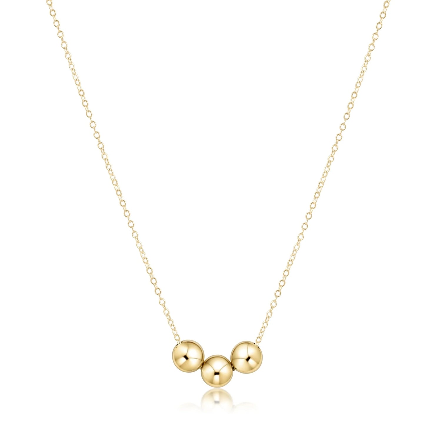 N16GJOY6 16" Necklace Gold - Joy 6mm