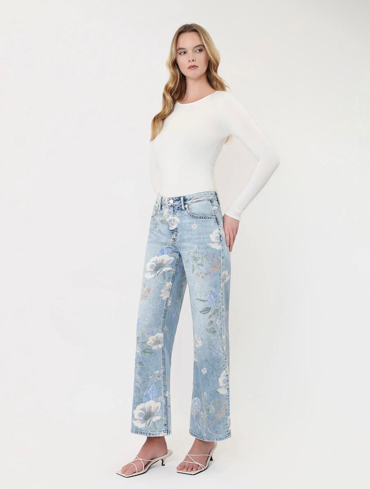 Floral Extreme Vintage Jeans