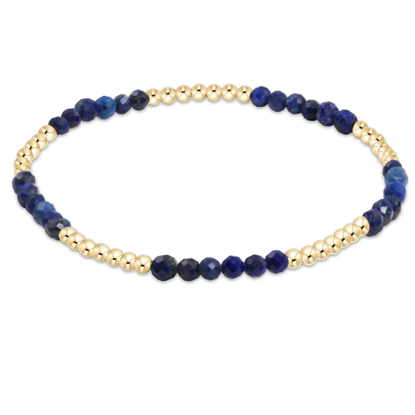 BBLFP25LAP Blissful Pattern 2.5mm Bead Bracelet - Lapis