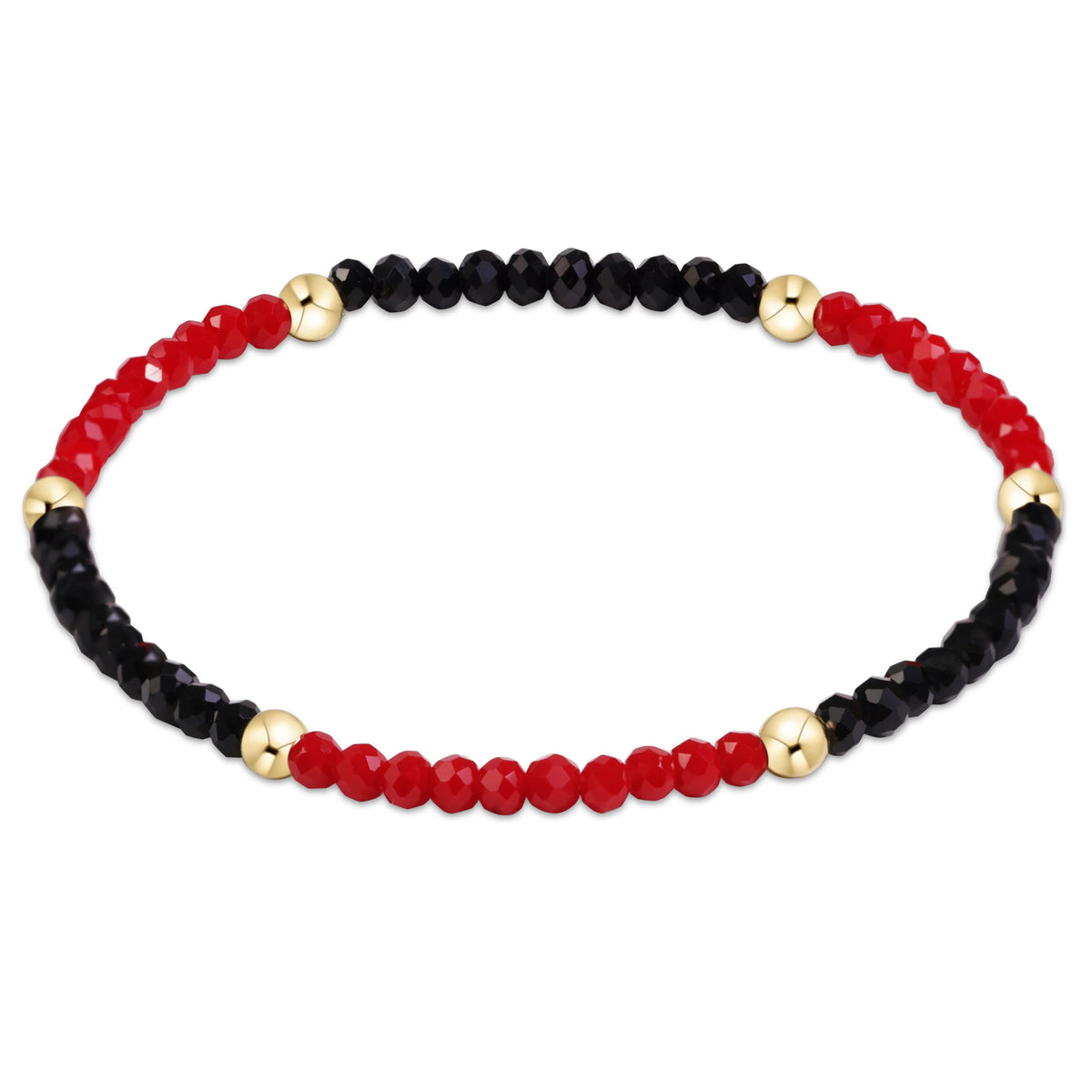 BGDFLPRESRBLA Flirty Presence Bracelet - Red - Black