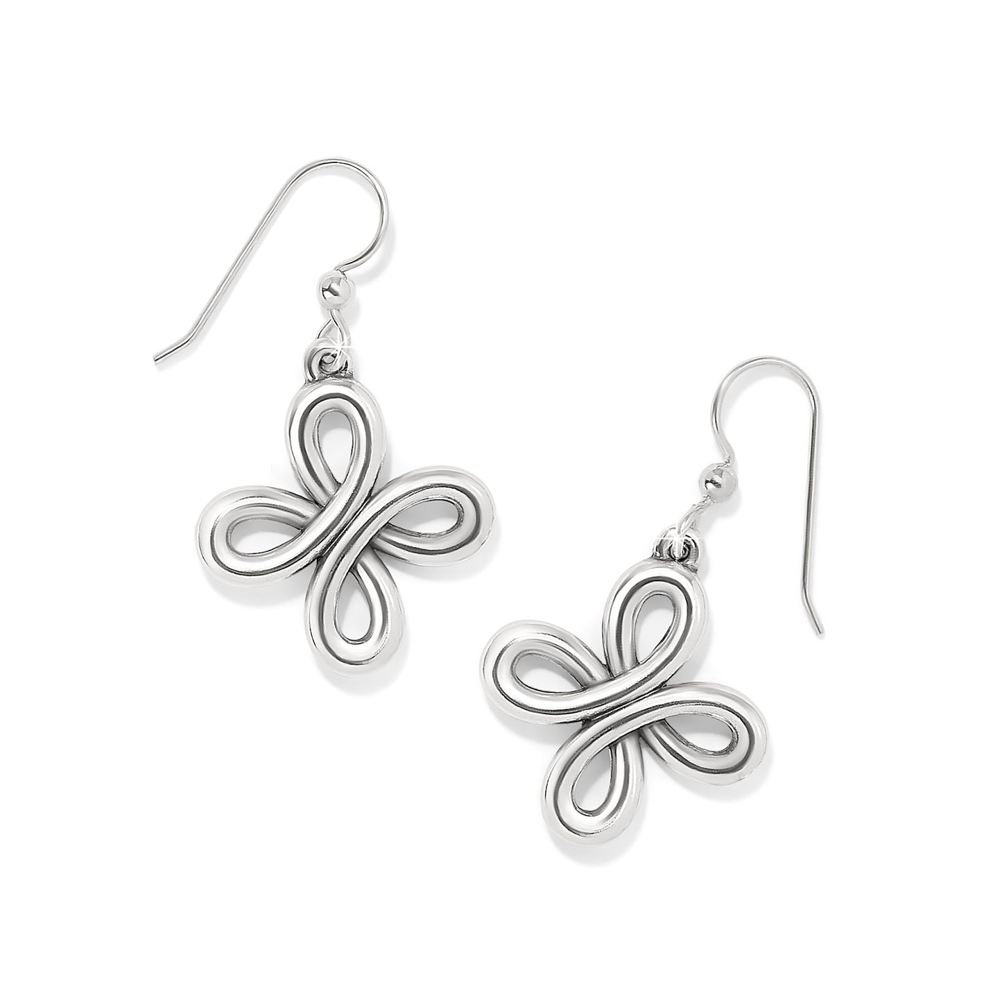 JA0002 Interlok Curve French Wire Earrings