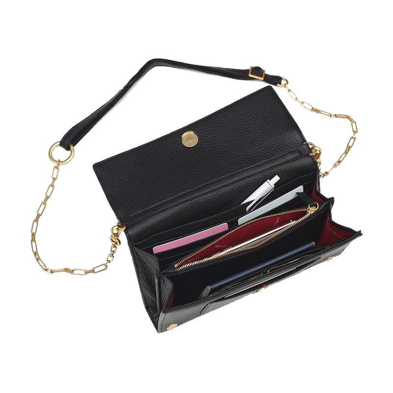 AJ Crossbody Black Clutch BGH Chain