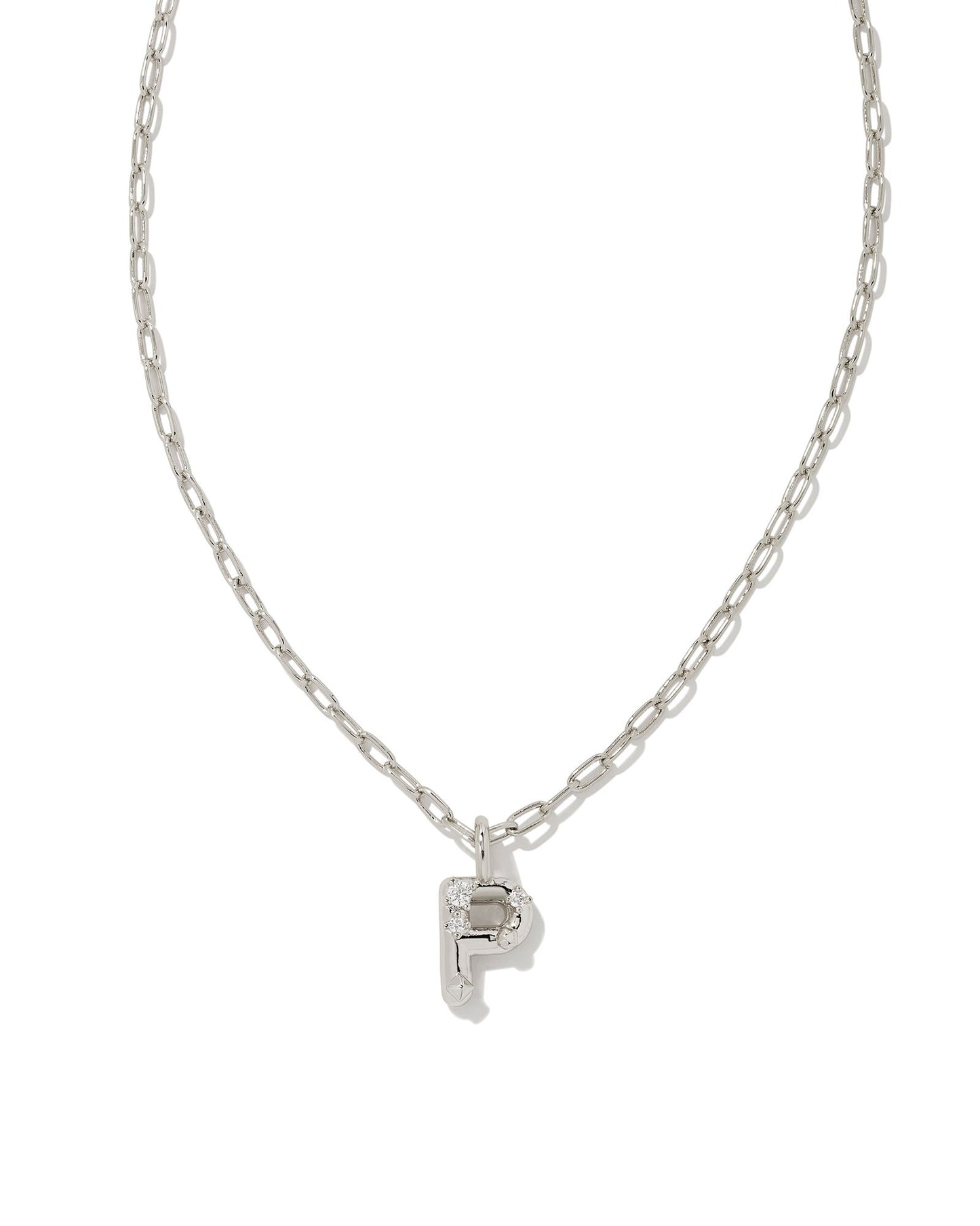 9608856292 CRYSTAL LETTER P Silver