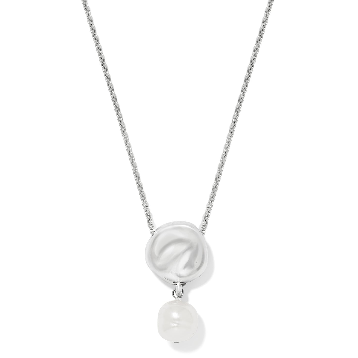 JM7623 Cascade Round Pearl Necklace