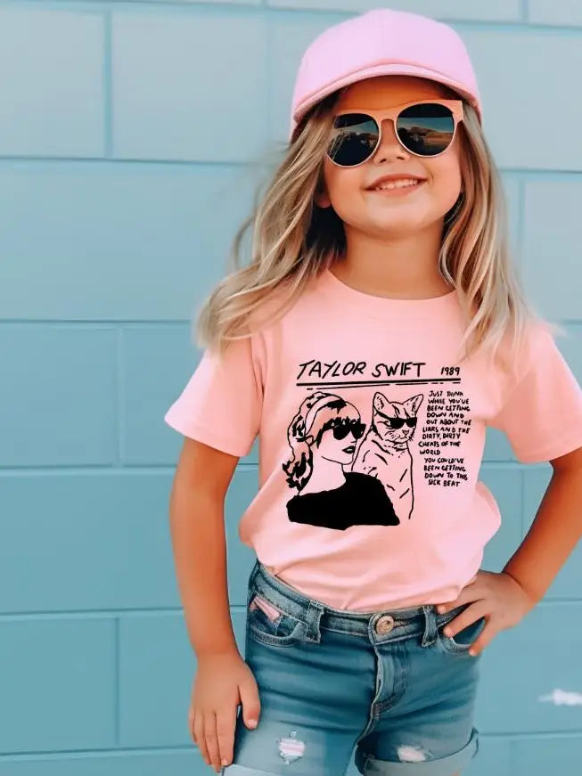 Taylor Swift Girls Cat Tee TPG 41083