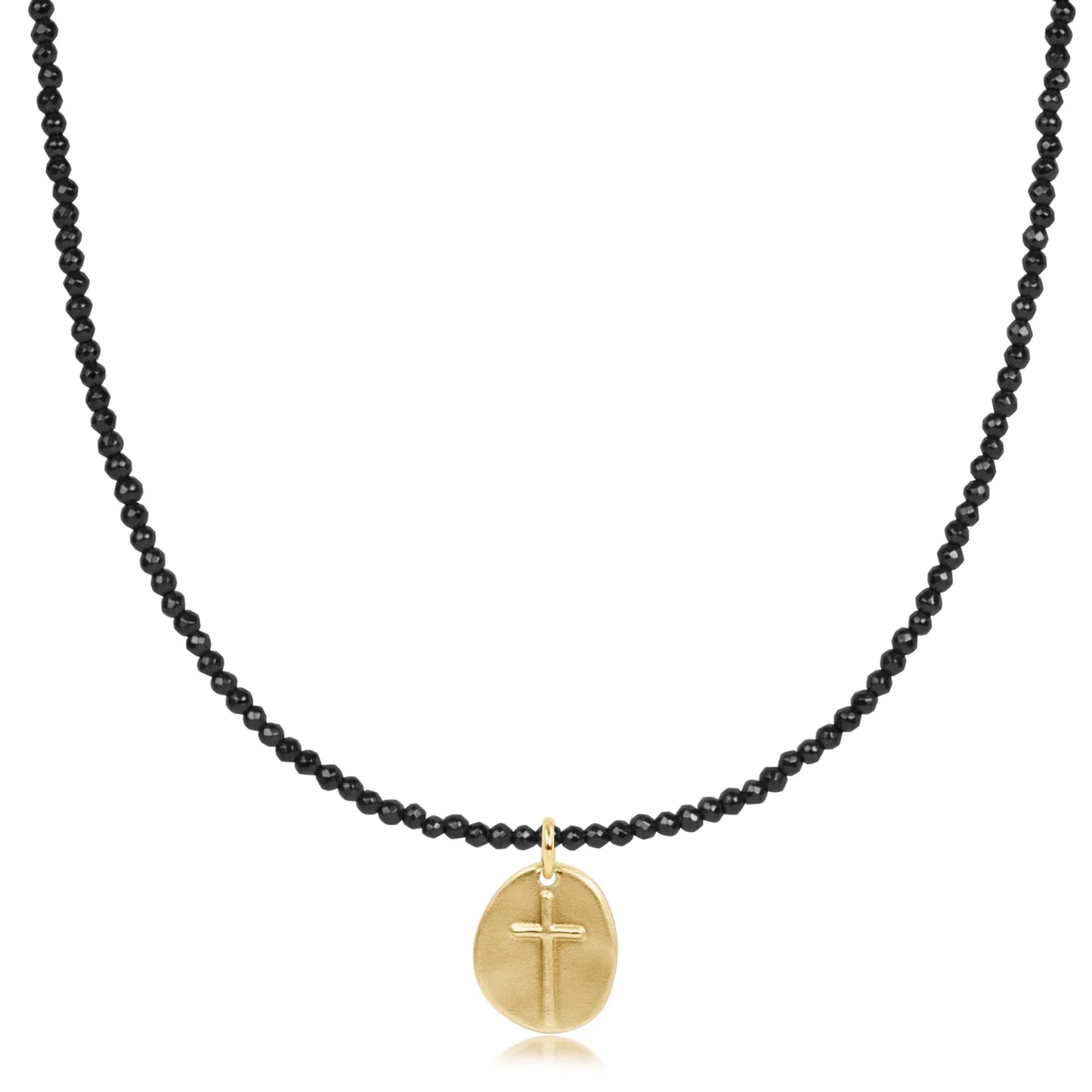 N17FHEM2INSSMG 17" Choker Faceted Hematite 2mm Bead - Inspire