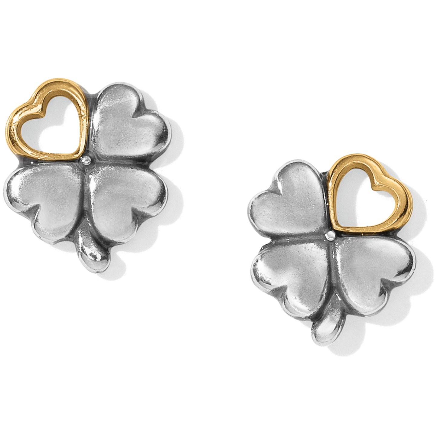 J22130 Clover Heart Mini Post Earring