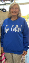 Go Colts Puff Sweatshirt Royal Blue