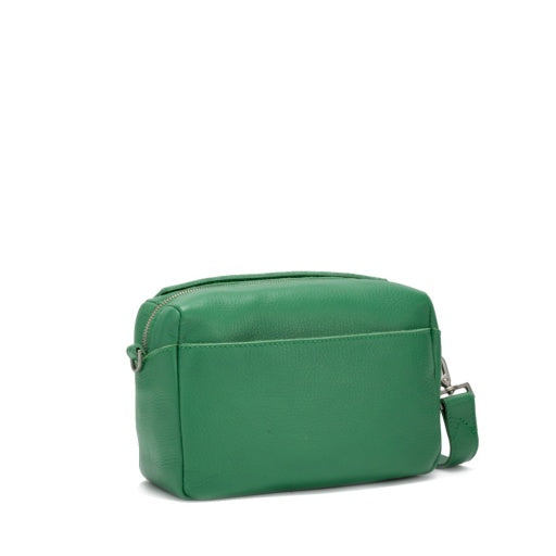 Evan Crossbody Small Lime Zest Brushed Silver**