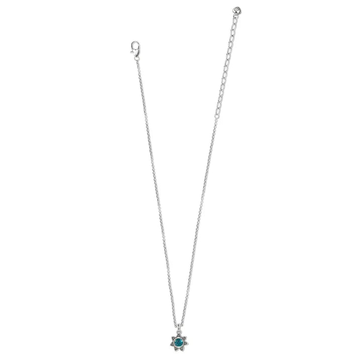 JM757M Everbloom Sunflower Necklace Zircon