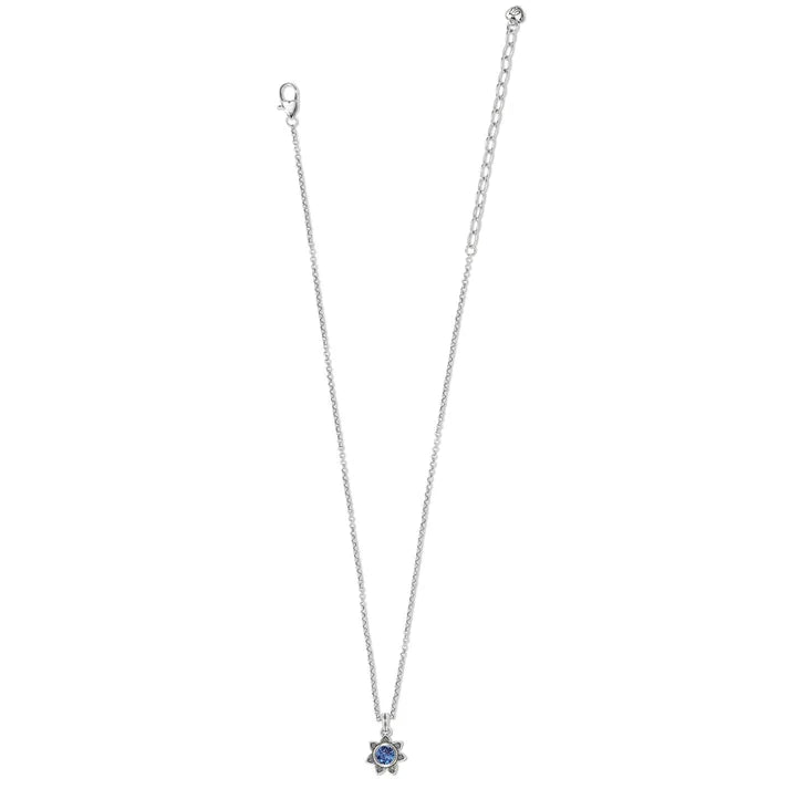 JM757C Everbloom Sunflower Necklace Aqua