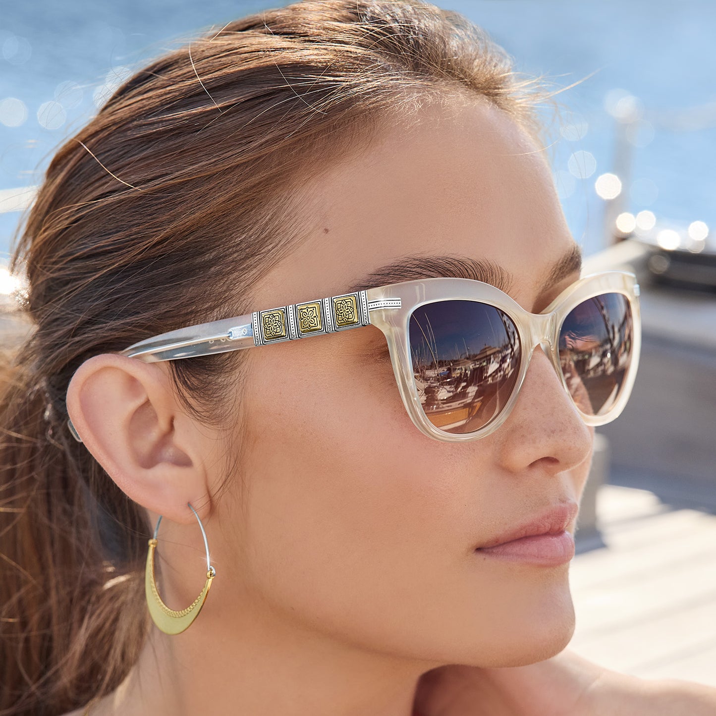 A13400 Mosaic Two Tone Sunglasses