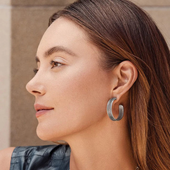 JA0010 Ferrara Siena Large Hoop Earrings