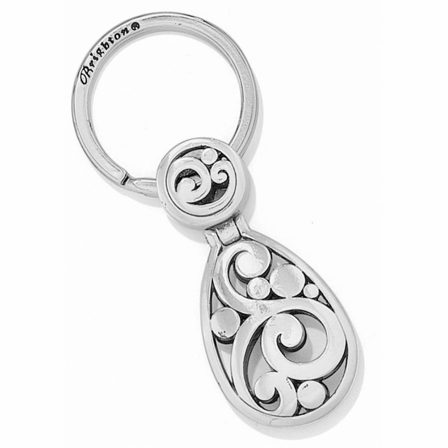 E12580 Slv Contempo Heart Key Fob