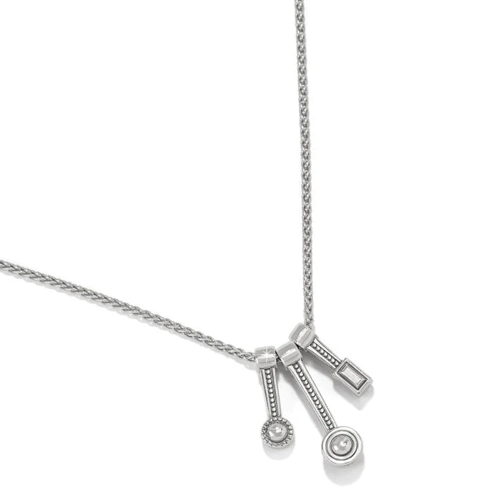 JM7604 Halo Gleam Trio Necklace