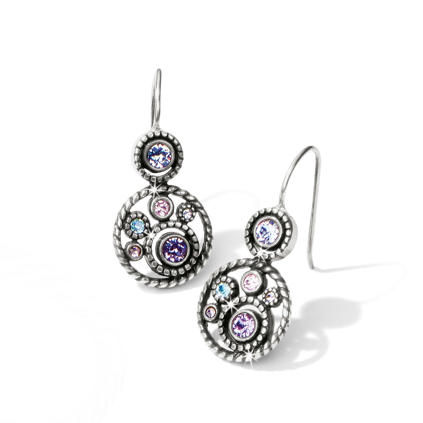 JE9663 Tnz Halo French Wire Earrings