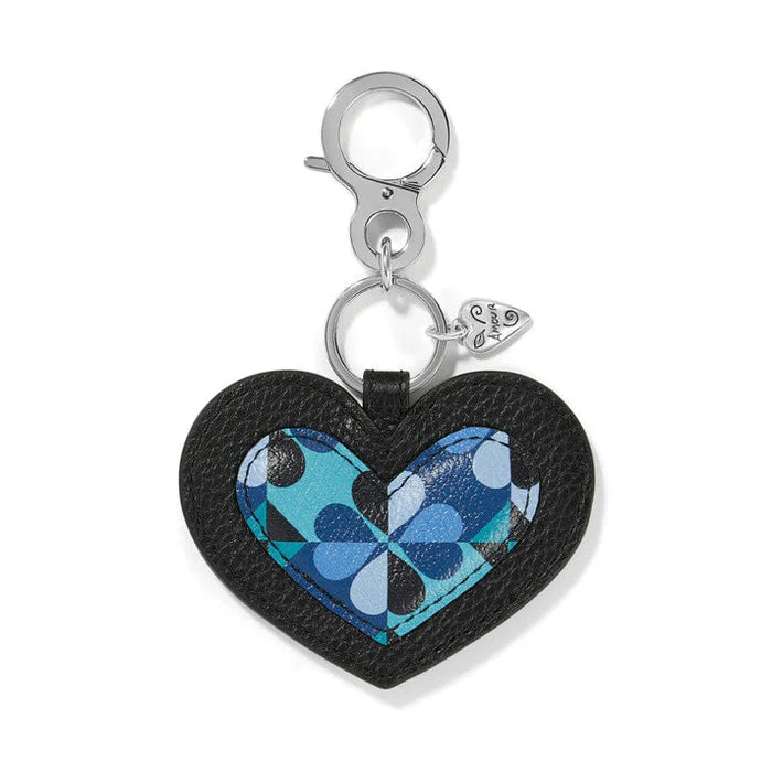 E1844G Fashionista Moody Blue Heart Key Fob