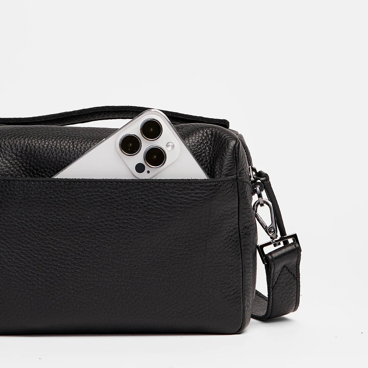 Evan Crossbody Small Black Gunmetal