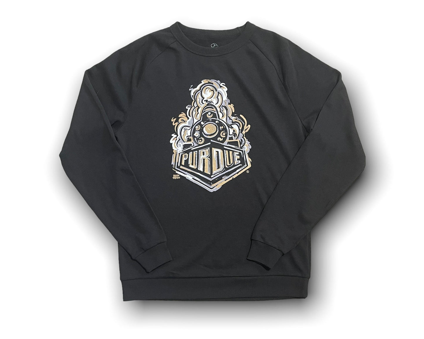 Black Purdue Crew L