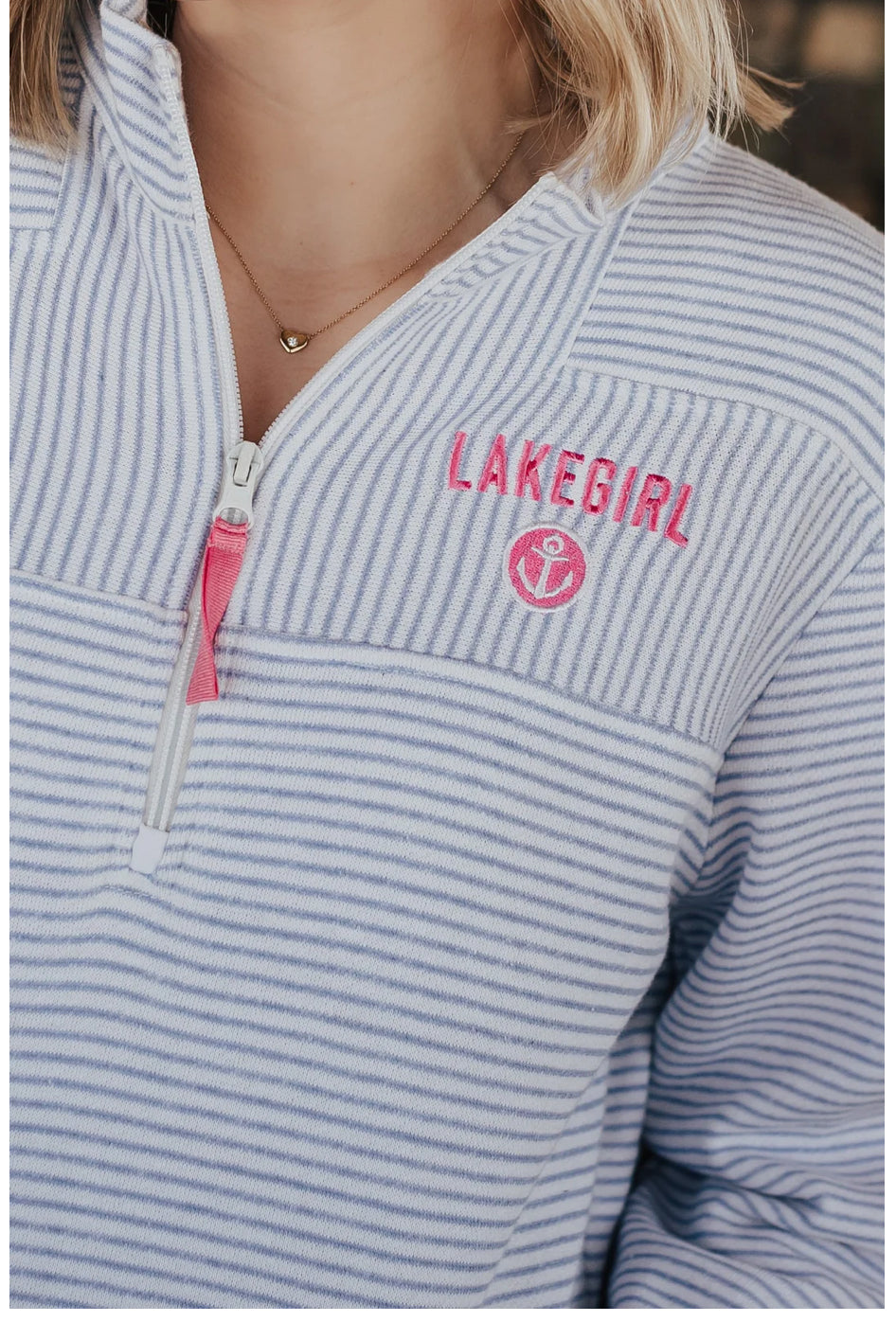 RSQ002 French Terry Stripe 1/4 Zip