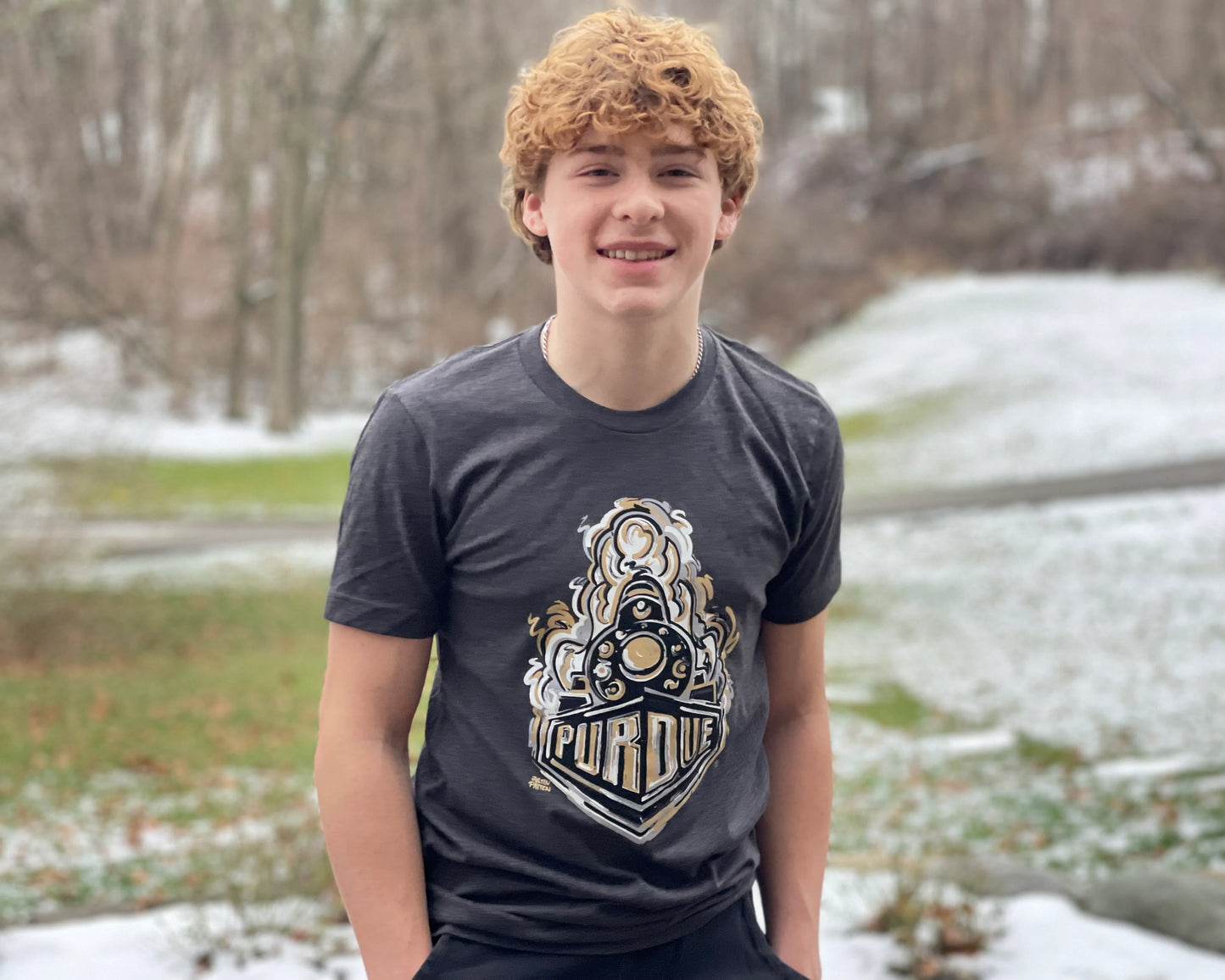 Purdue Train Unisex Tee