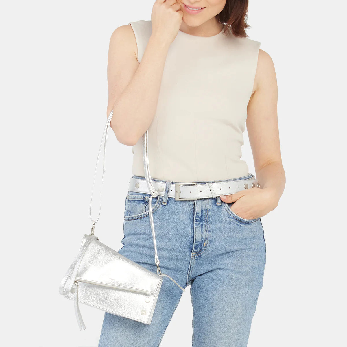 CHARLIE REV RIVETED XL-SIDEWALK SILVER/BLACK*