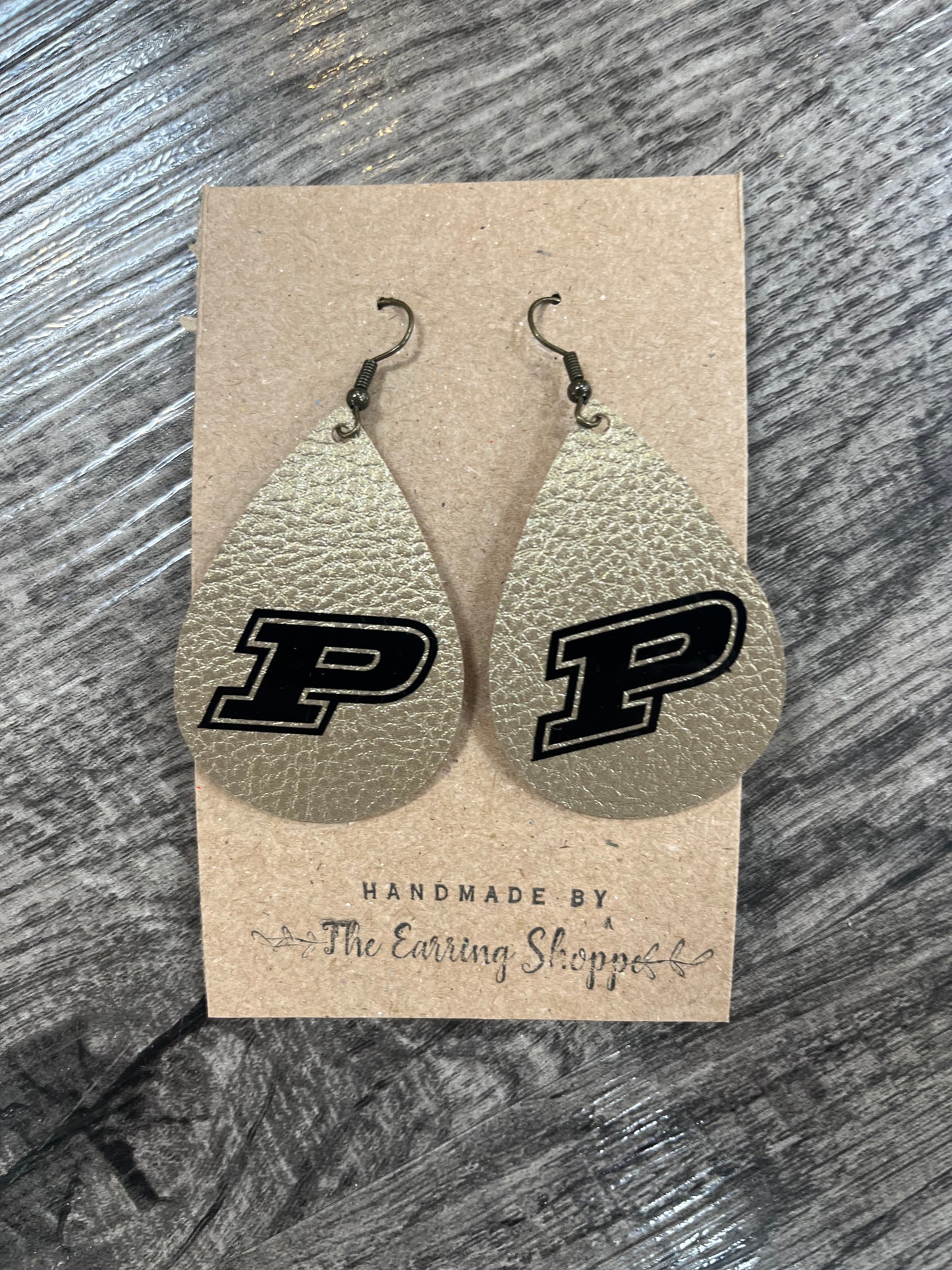 Gold Purdue Earrings