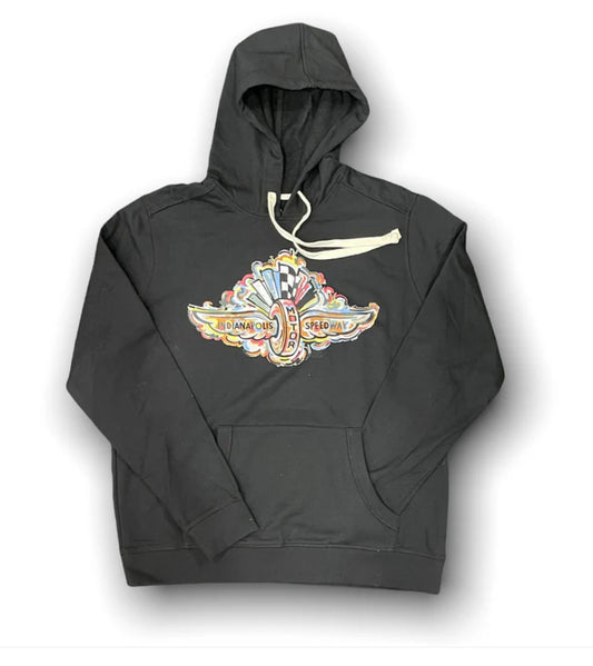 IMS Wing and Wheel Thick Unisex Hoodie Black or Royal Frost