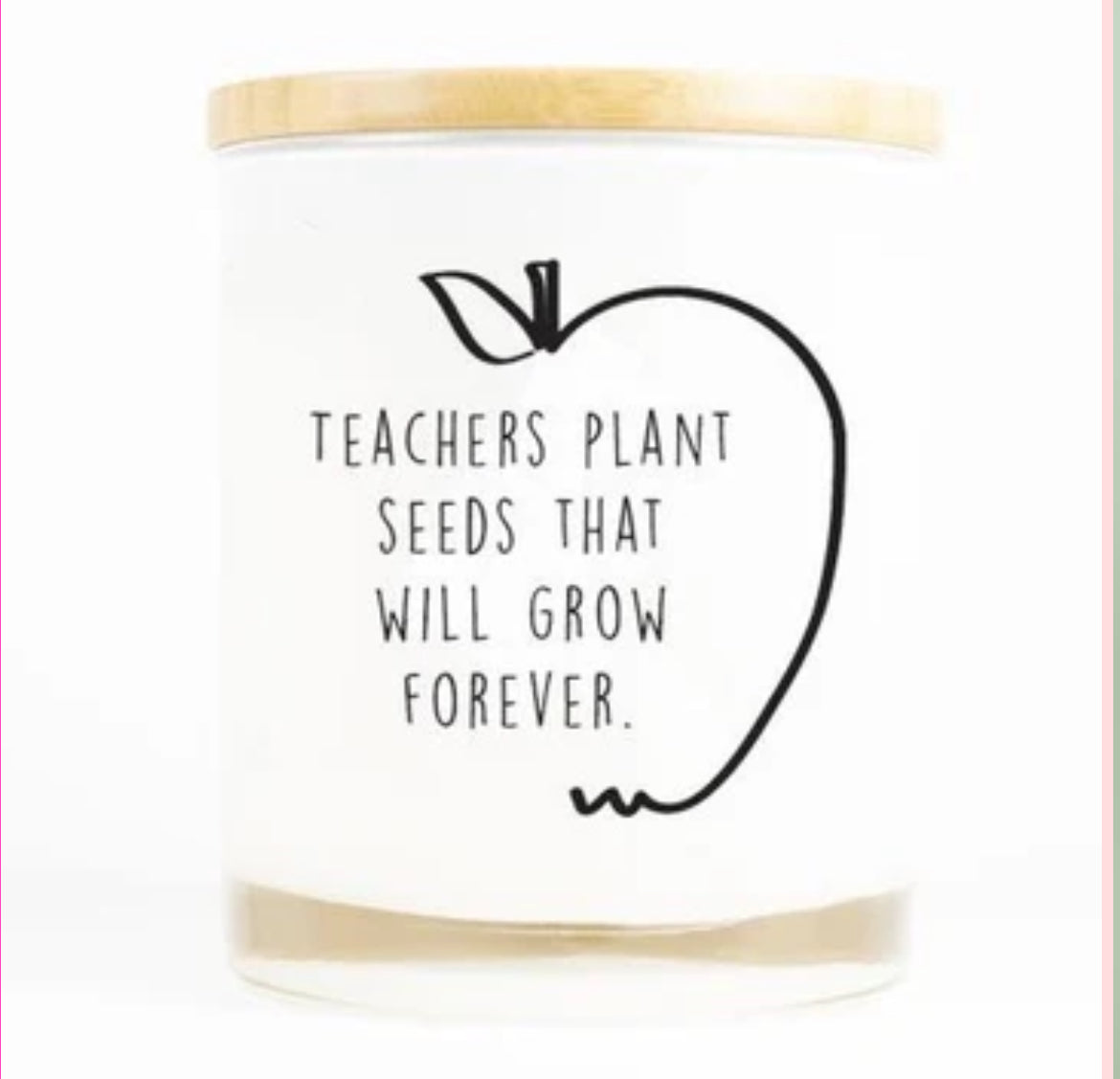 Teachers plant seeds Candle