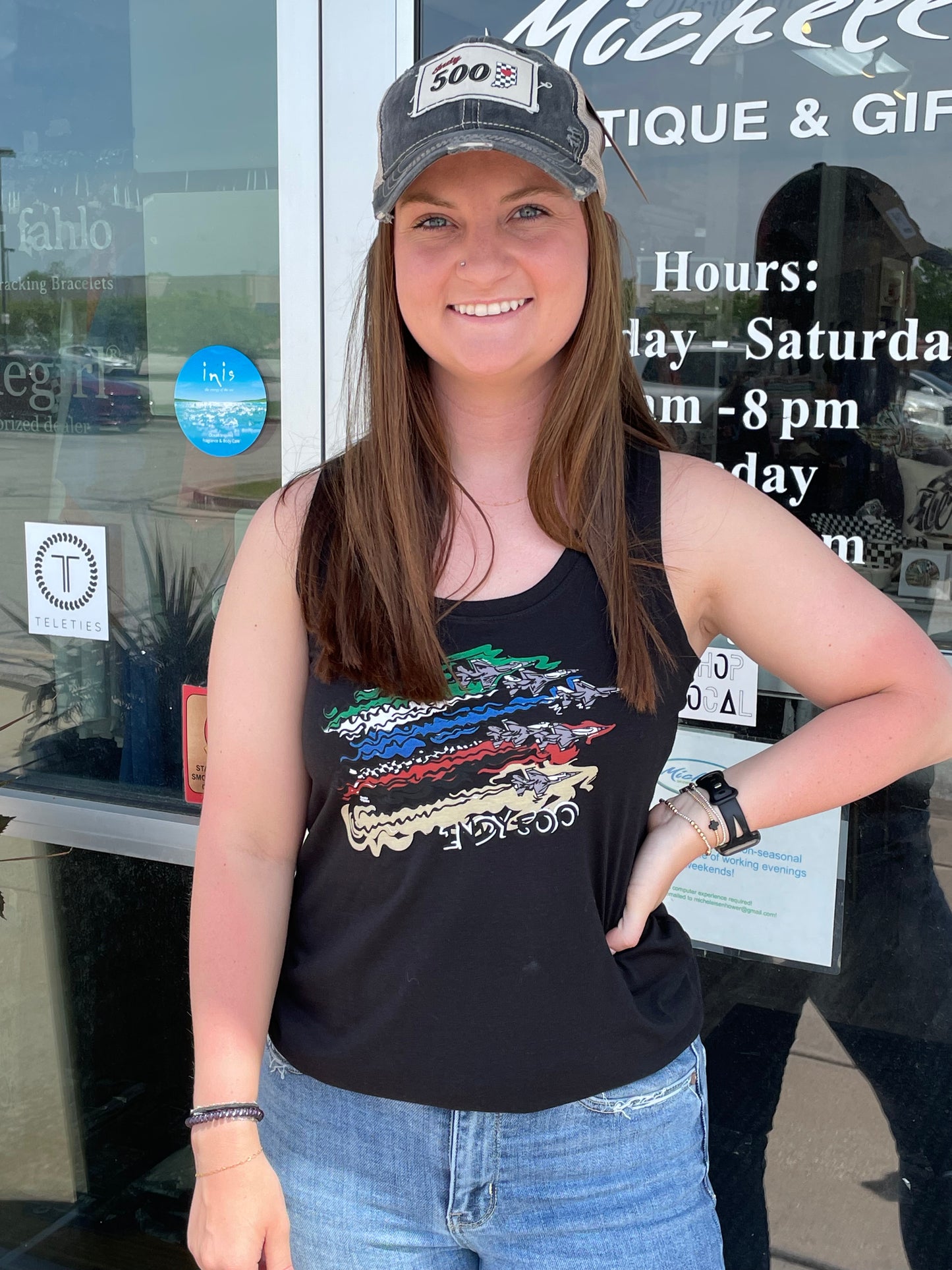 IMS Flyover Ladies Tank Black, White or Red Frost