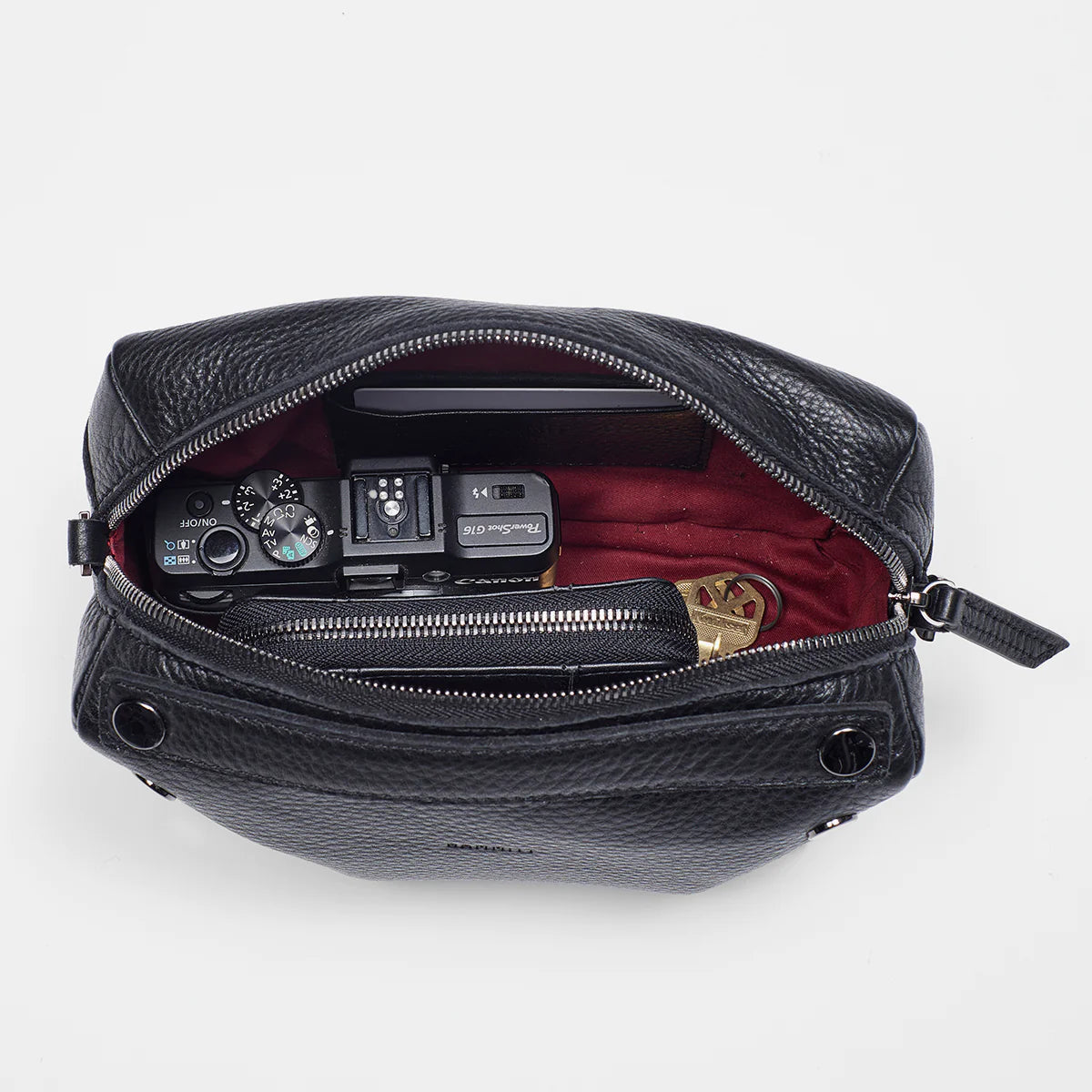 Evan Crossbody Small Black Gunmetal