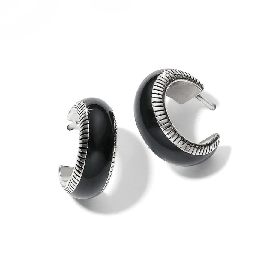 JA9898 Interlok Noir Small Hoop