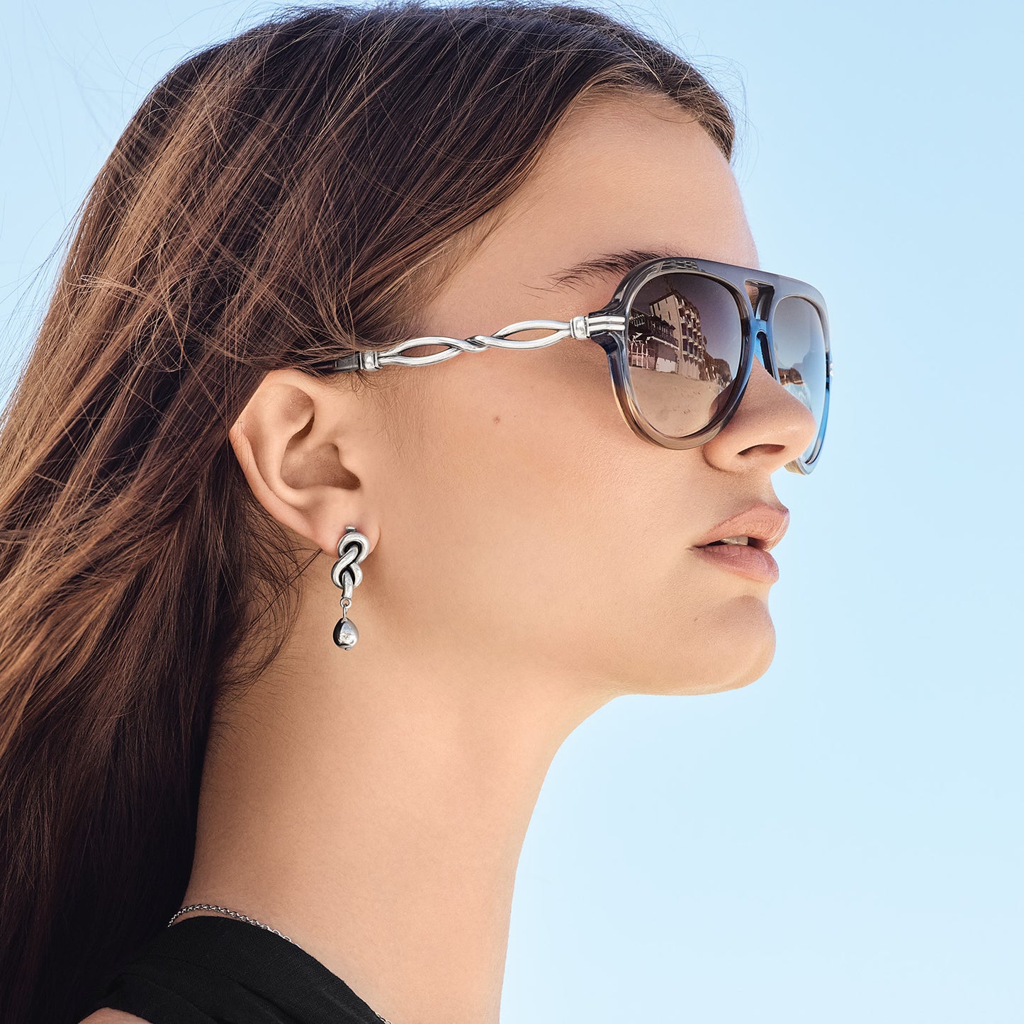 A13430 Interlok Twist Aviator Sunglasses
