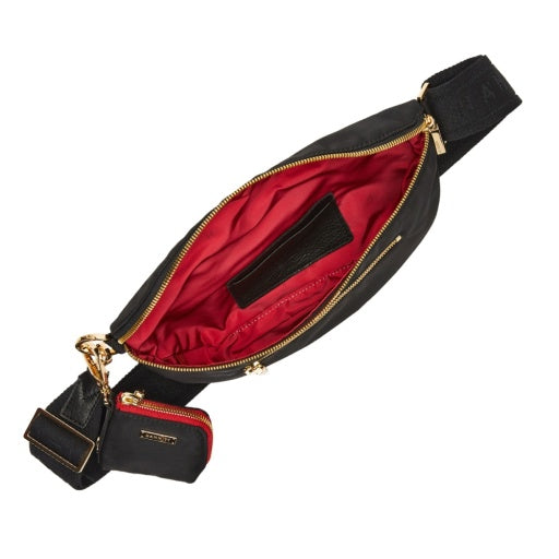 Charles Crossbody Med Black Nylon Cargo/Gold