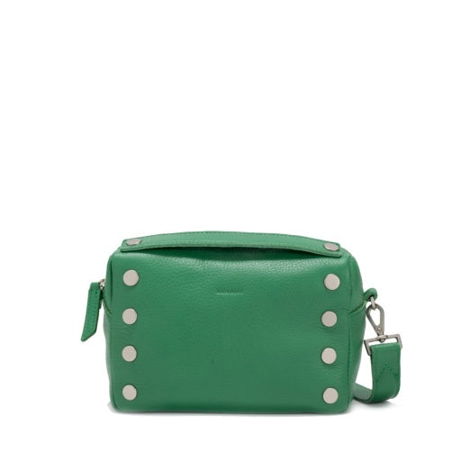 Evan Crossbody Small Lime Zest Brushed Silver**
