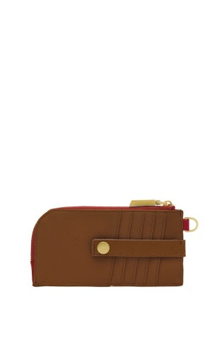 210 East Mahogany Pebble/Brushed Gold Red Zip