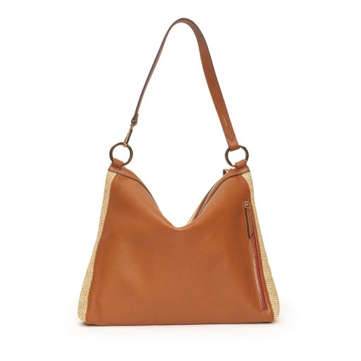 Kyle Large Cocoa Raffia/Gold