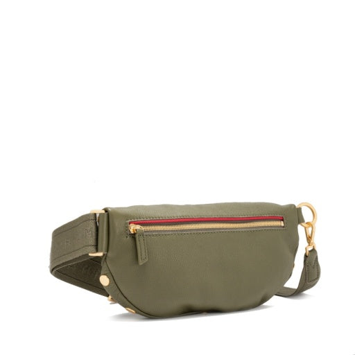 Charles Crossbody Medium Olive/Brushed Gold