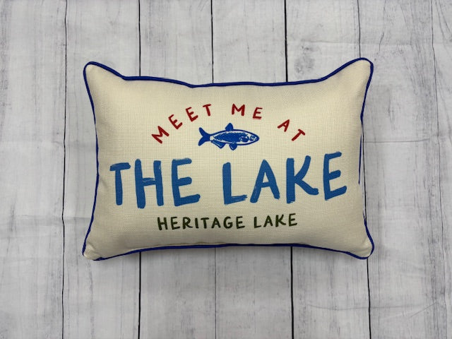 Meet me at Heritage Lake Pillow