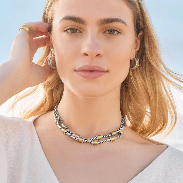 JA9968 Meridian Geo Small Hoop Earrings