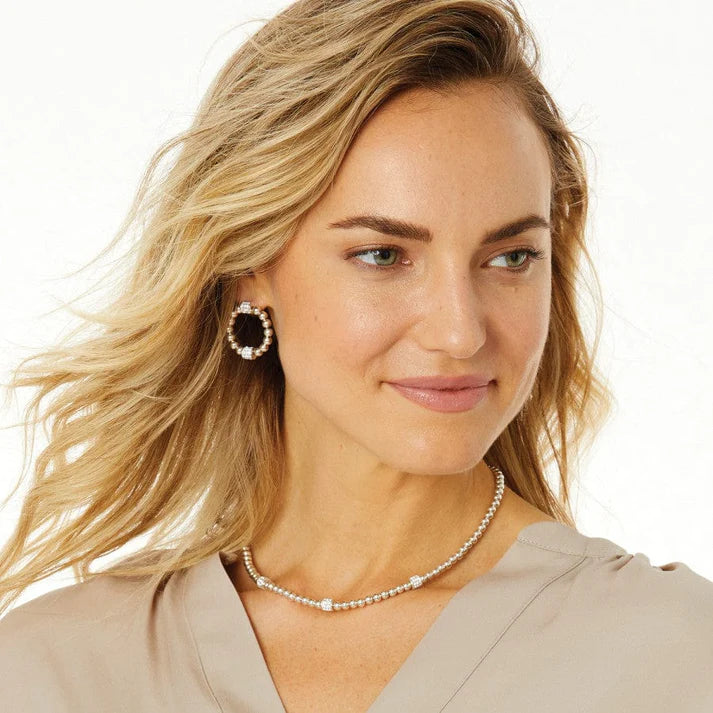 JM7523 Meridian Petite Beads Station Necklace