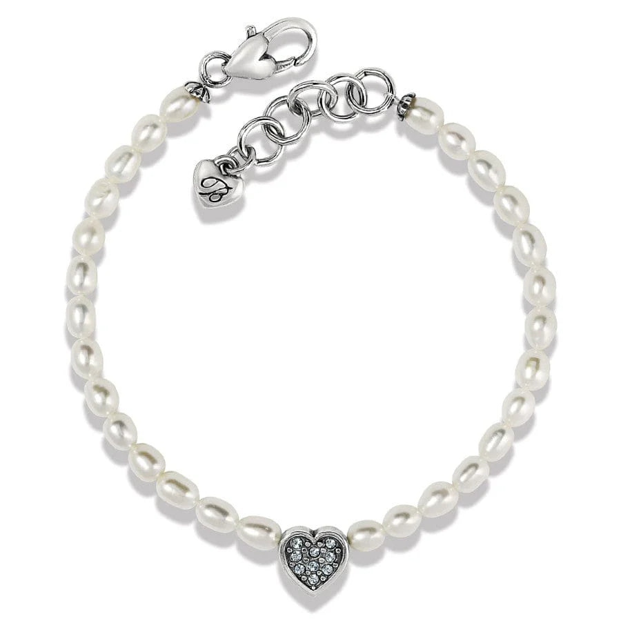 JF0012 Meridian Zenith Heart Pearl Bracelet